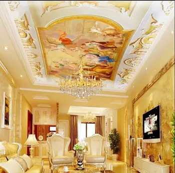 Moda stropne freske ozadje dekorativni 3d ozadja zidana foto ozadje za visela strop stene papirja homedecoration