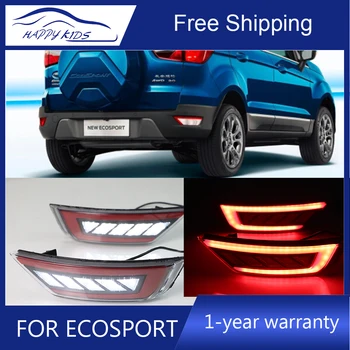 Avto styling LED Reflektor Za Ford Ecosport-2018 led Reflektor Zadnji Odbijač Zavorna Luč Vožnje svetlobni signal Svetlobe