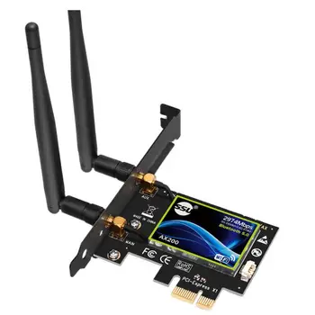 PCI Express Gigabit Dual Band WiFi Kartica Intel AX200 2.4 G / 5Ghz 802.11 Ac / Ax 5.0 Adapter Bluetooth, Združljiva Z Window10
