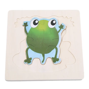 Cartoon Živali Žaba Metulj Jigsaw Uganke Priljubljena Igrača Spoznavanja 3D Puzzle Igre, Igrače Za Otroke