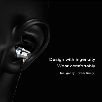 YWEWBJH V Uho Žično 3,5 mm Slušalke Čepkov Glasbo, Slušalke za Xiaomi Za Samsung Pametni telefon z Mikrofonom Slušalke
