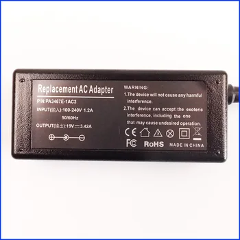 19V 3.42 Laptop PC Ac Adapter Baterija Polnilnik za Toshiba Satellite L20-SP231 L20-S310TD L20-S310TD L20-SP119 L20-SP131