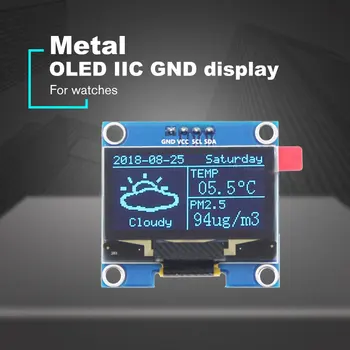 Je 1,3-palčni OLED IIC GND LCD zaslon, Ločljivost 128*64 1.3-palčni Barvni Zaslon LCD Modul z Velikim zornim Kotom Voznik IC SH1106