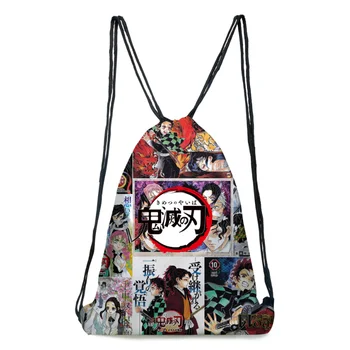 Anime Demon Slayer: Kimetsu ne Yaiba Ženske Nahrbtnik Moški Multi Športna Potovanja Nahrbtnik šolska torba za Najstniški Fantje Mochila 2pcs