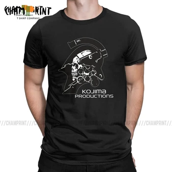 Moški T-Shirt Kovinski Gear Kojima Produkcije MGS Hideo Kojima 2019 Moda Bombaž Tees Smrti Nasedla T Shirt Posadke Vratu Vrhovi