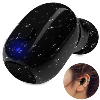 Vodoodporni Mini Skrito, Nevidno, Slušalke Bluetooth Brezžični Micro Šport Slušalka slušalke za tek, Plavanje brezžične Slušalke