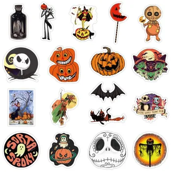 10/30/50 KOS Grozo Halloween Pumpkin Head Igrače, Risanke Grafiti Laptop Prtljage Skateboard Kitara Nepremočljiva Nalepke na Debelo