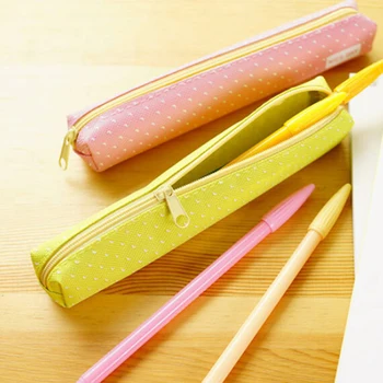 Srčkano sladkarije barvni svinčnik Kawaii pika Platno pero vrečko Tiskovine torbica za dekleta darilo pisarni šolske potrebščine escolar Canetas