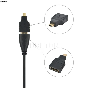 TA Full HD 3 V 1 HDMI (združljiv S HDMI-združljiv Mini/Micro HDMI je združljiv Kabel V1.4 Zlato plating Adapter Pretvornik