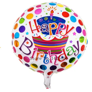 50pcs Nove vroče 18 palcev happy birthday balon risanka za otroke igrače trgovina stranka dekoracijo aluminija baloni