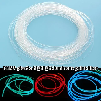 Dolgo 1M PMMA Strani Sijaj Optičnih Vlaken Kabel 1,5 mm/2 mm/3 mm Premer za Avtomobilske LED Luči Svetle Strani Sijaj Optičnih Vlaken Kabel DJA88