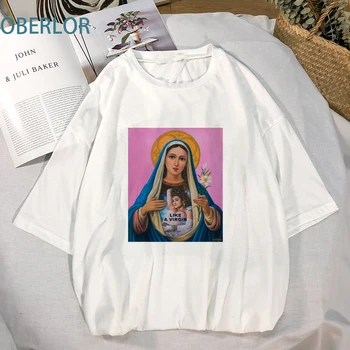 2020 Nova Risanka Dekle Smešno T Shirt Harajuku Modni T-Majice Hipster Ulične Vzorec Tee Kul Camiseta Mujer