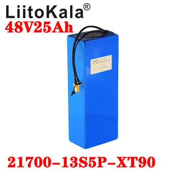 LiitoKala 48V 25ah 21700 5000mAh 13S5P Litij-ionska Baterija 48V 25AH 1000W električna kolesa baterije Vgrajen v 20A BMS T XT90 plug
