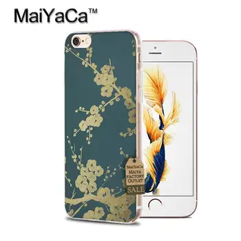 MaiYaCa Lepa Daisy umetnosti cvetje slikarstvo Oblikovanje Mehko PRIMERU Mobilni Telefon Za iPhone X XS MAX XR 8 8PLUS 6s 5s 7 7plus 11pro primeru