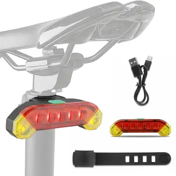 Izposoja Zadnje Luči USB Polnilne Kolesarska LED Rep Pribor Kolo Luč Nepremočljiva, Lahka Kolesa Cesto, MTB O3Q5