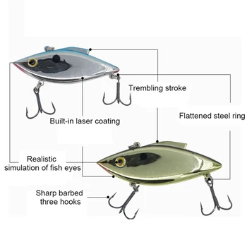 5pcs/veliko ribe, vaba Nastavite 3D Ribolov Oči Potopu močno trpežne Umetne Trdi Vabe Ribolov Obravnava