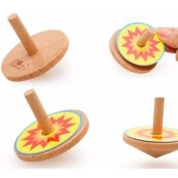 Lesene Nostalgično Otroke Ročno Kolesce Roke Obračanje Tlaka Igrače Prenosni Tlaka Orodje Prst Igrača