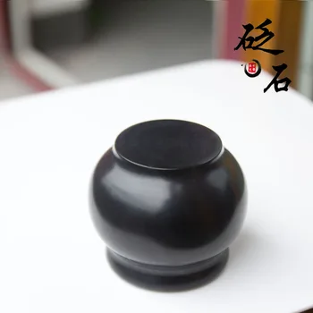 Meridian Zdravstvenega Varstva SIBIN BIAN naravno Črno Carving Kamen Tradicionalni Kitajski Medicini Cupping kamen pot ogenj cupping jar