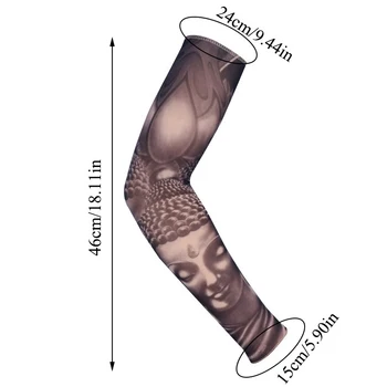 UV Zaščita Kolo Kolo Rokav 1Pc na Prostem, Kolesarska Rokav 3D Tiskanih Poletje Roko Kritje Roko Varstvo Osvobodi Rokav Debelo