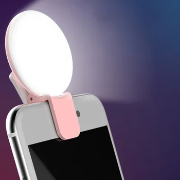 Prenosni Selfie Bliskavico Led Posnetek-na Mobilni Telefon Selfie Svetlobe Noč Krepitev Fill Light Sidro Lepoto Lučka samosprožilca Spusti Ladje