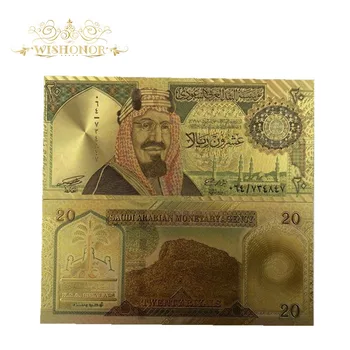 10pcs/veliko se najbolje Prodajajo Za Savdska Arabija Bankovec za 50 Arabski Bankovcev v 24K pozlačeni Računov Za Dom Dekor In Zbiranje