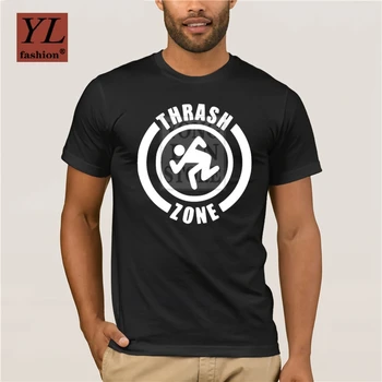 Nova Trendovska Moda Natisnjeni moška T-shirt Bombaž Novo Črno Thrash Metal Zone Wehrmacht Osebnost T-shirt
