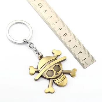 12pcs/veliko ENEM KOSU Ključnih Verige Luffy obeske Za Človeka Darilo Chaveiro Avto Keychain Anime Nakit Ključa Imetnika