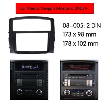 Avto Radio Fascias za Mitsubishi Pajero 2007+ 2 Din DVD Stereo Plošča nadzorno ploščo Uspela Namestitev Okvirja