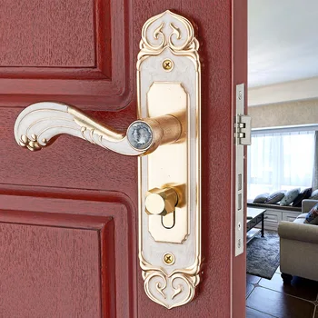 Aluminij zlitine notranja vrata ročico zaklepa vrata spalnice zaklepanje mehanske ključavnice ključavnice inženiring