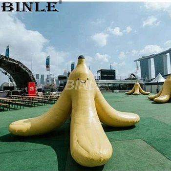 Zračnim prepihovanjem nizkotemperaturne smole velikan napihljiva banana lupine sadja balon za dogodek dekoracijo