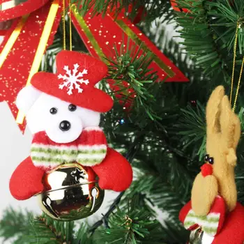Santa Claus Snežaka Lutka Bell Obesek Božično Drevo Dekorativni Dodatki