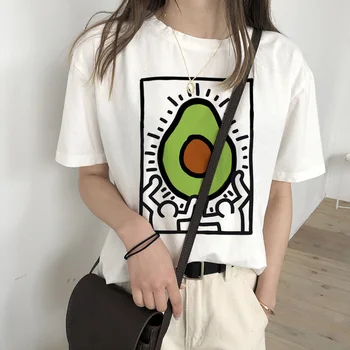 Avokado Veganska t-shirt femme kawaii nekaj oblačil ulzzang grafični tees ženske tumblr tshirt nekaj oblačil