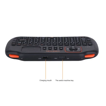 Mini 2.4 G Wireless Mouse Multimedias igre PC, Smart TV Zraka Miško, Tipkovnico Daljinskega upravljalnika