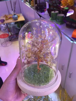 Novi modeli naravnih citrine quartz crystal srečen drevo reiki healing gemstone kristalno drevo meditacijo za dekoracijo doma