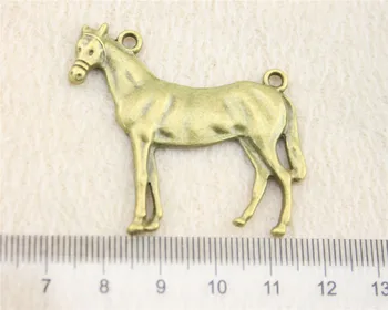 13pcs/veliko 41*41mm antični bronasti Žrebec Konj čar Obeski DIY nakit za zapestnico, ogrlico, uhane