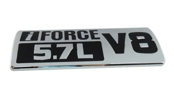 Auto Black chrome iFORCE 5.7 L V8 za 07-13 TUNDRE FENDER Emblem Značko Nalepka