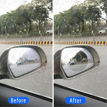 1PCS Avto Rearview mirror nepremočljiva Anti Meglo Film Nalepke Anti-Bleščečih Varnost Zaščitnih Nano-coated Film Nalepke Za BMW
