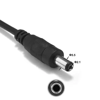 LED Trak Krmilnik 5V 12V Napajanje USB Kabel 5.5 x 2.1 mm Jack Moški DC, da Priključek USB Podaljšek Žice 1m Za Baterije Banka