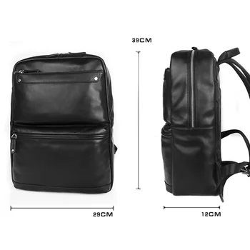 AETOO Usnje priložnostne nahrbtnik,, poslovni visoke zmogljivosti računalnika vrečko, modi šolsko torbo