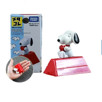 TOMY Metacolle Zlitine Zbirka Serije Snoopy Ljubezen Majhen Model Otroci Igrače Namizno Dekoracijo