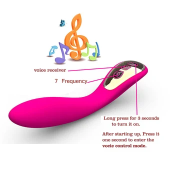 Nepremočljiva USB Polnilne GLASBENI vibrator sex igrače za pare ženske Vaginalne Masaža dildo erotična odrasle sexy igrače sex shop A3
