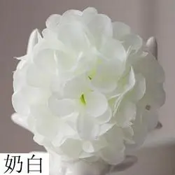 50pcs 11 cm Žogo Chrysanthemum Svile Hydrangea Umetno Cvetje Glave DIY Poročno Dekoracijo Stranka Domov Hotel Dekor