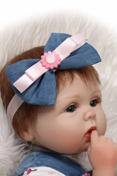 16 Cm 40 cm Silikonski Lutka, ki Rodi Otroka Kawaii Otroci Igrače bebe Dekle prerojeni boneca Modre Oči otrok Darilo Lutke brinquedos