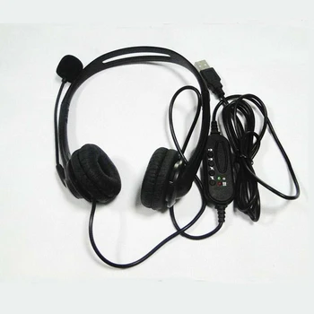 Telefonske Slušalke USB z Mikrofonom šumov Računalnik PC Slušalke klicni Center za Slušalke