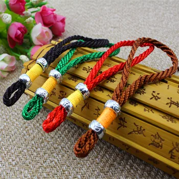 Srebrni Prstan Obešalnik Vrv Diy Majhne Nakit, Ročno izdelan Material Vozila Visi Pribor Roko igral vrv pletenje vrvi