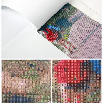 Zhui Star 5D DIY celoten Kvadratni sveder Diamantni slikarstvo Navzkrižno šiv Barve cvetja Nosorogovo vezenje Mozaik doma dekor darilo