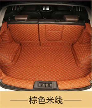 Za Mitsubishi Outlander 2013-2020 5 sedeži 3D tri-dimenzionalni PU rep polje zaščitna preproga pad trunk prtljage pad Avto styling
