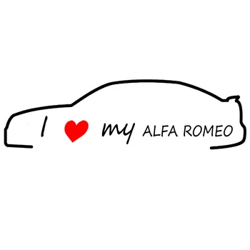 Novo ljubim moj avto Nalepke Smešno Ustvarjalne Nalepke Styling Vrata Dekoracijo Za Alfa Romeo Mito 147 156 159 166 Giulietta Pajek GT