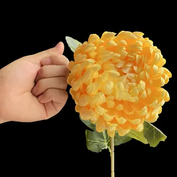 7Pcs Eno Steblo Oversize Gerbera Simulacije Melaleuca/Ananas/Cesar Chrysanthemum za Poroko Doma Umetno Cvetje