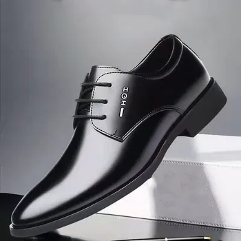 Mazefeng Klasičnih Poslovnih Moških Obleko, Čevlje, Modno Elegantna Formalno Poročni Čevlji Moški Zdrsne na Urad Oxford Čevlji za Moške 2020 Nova